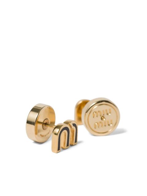 Miu Miu enameled earrings - Gold - zdjęcie produktu nr 2