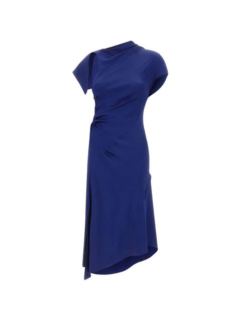 Victoria Beckham twist asymmetric dress - Blue