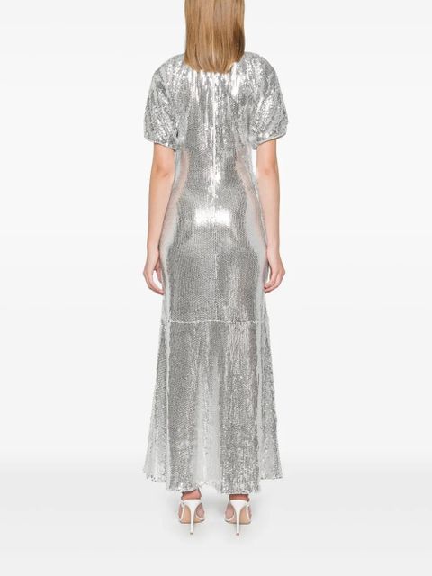 ROTATE BIRGER CHRISTENSEN sequinned midi dress - Grey