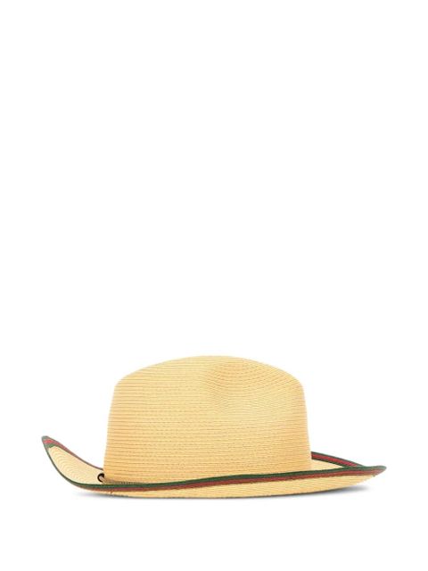 Gucci Web detail raffia sun hat - Neutrals - zdjęcie produktu nr 2
