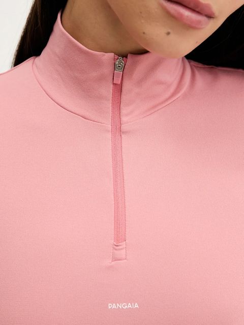 Pangaia longsleeve Plant-Stretch Zipped Long Sleeve Top damski kolor różowy 10002426
