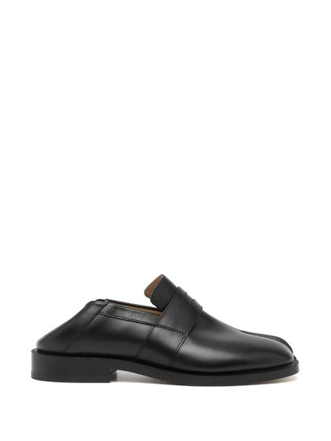 Maison Margiela Tabi leather loafers - Black