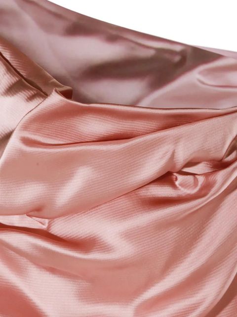 Blumarine butterfly appliqué draped gown dress - Pink