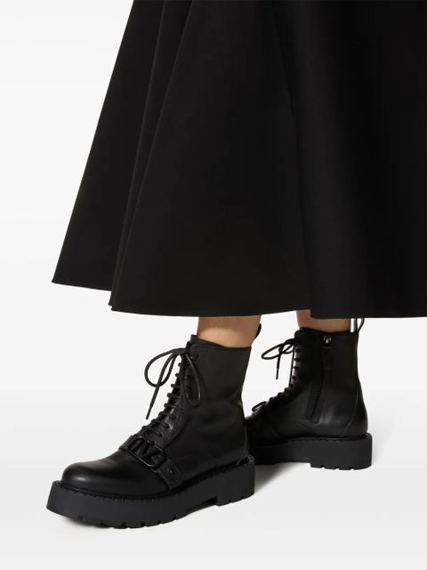 Valentino Garavani 45mm VLogo Signature combat boots - Black