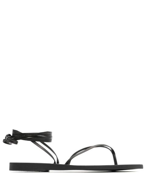 Ancient Greek Sandals Celia flat leather sandals - Black - zdjęcie produktu nr 1