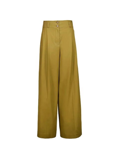 ZIMMERMANN Luna drill tailored trousers - Green - zdjęcie produktu nr 1