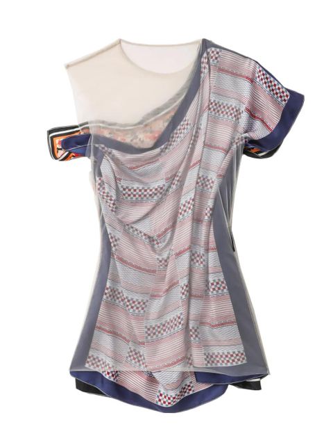 Marine Serre layered top - Grey - zdjęcie produktu nr 1