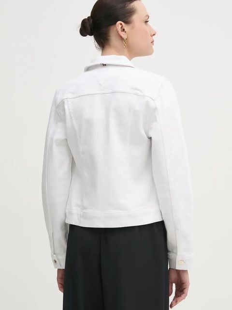 Tommy Hilfiger kurtka kolor biały przejściowa WW0WW44374