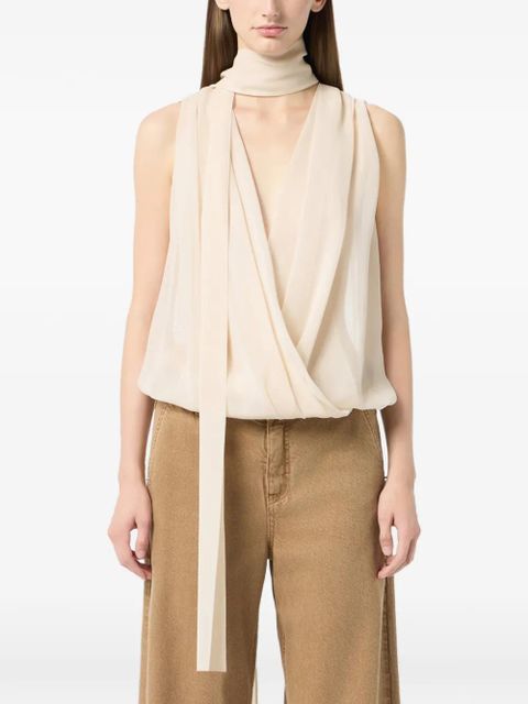 Blumarine fusciacca draped top - Neutrals