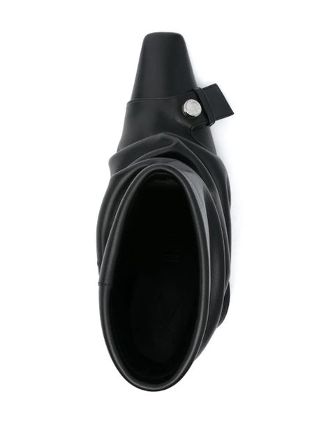 The Attico 95mm Juno boots - Black