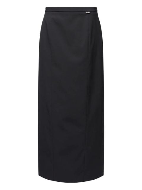 MM6 Maison Margiela panelled midi skirt - Black - zdjęcie produktu nr 1