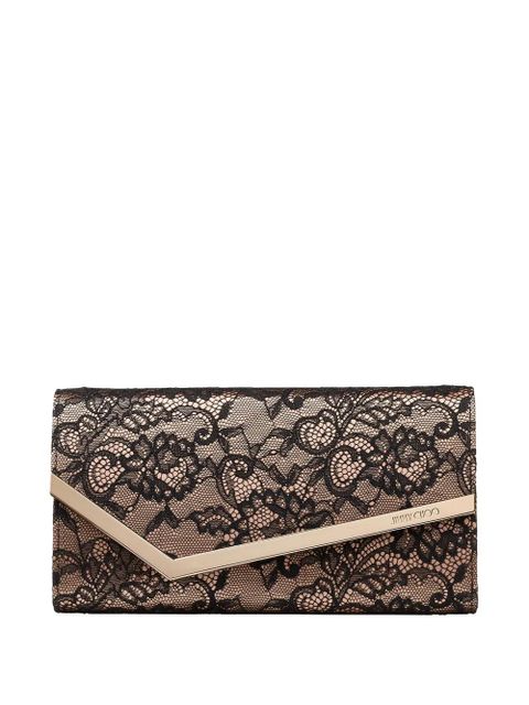 Jimmy Choo Emmie lace chain mini bag - Black - zdjęcie produktu nr 1