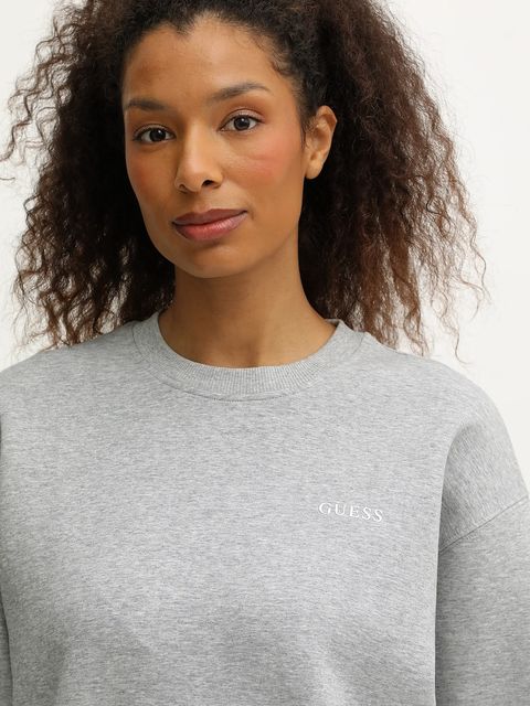 Guess bluza AURELIA damska kolor szary gładka V5BQ05 K1971