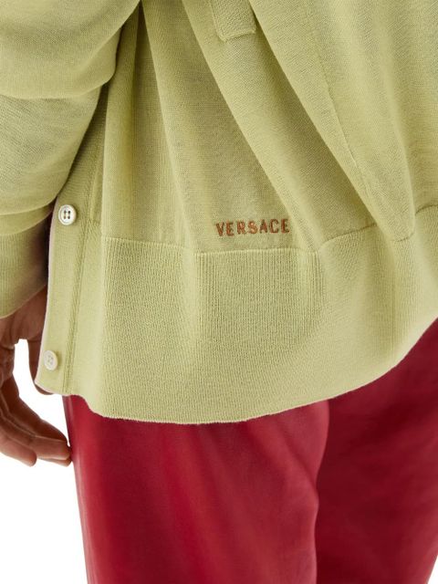 Versace wool knit cardigan - Yellow