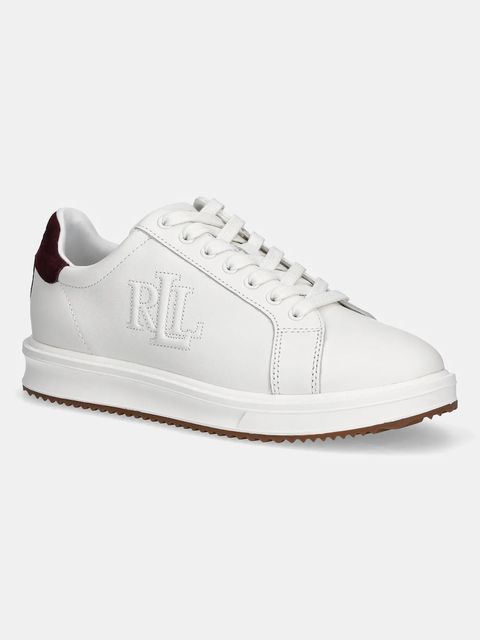 Lauren Ralph Lauren sneakersy skórzane Ainsley kolor biały 802979188003 - zdjęcie produktu nr 1