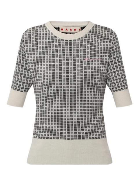 Marni checked top - Neutrals - zdjęcie produktu nr 1