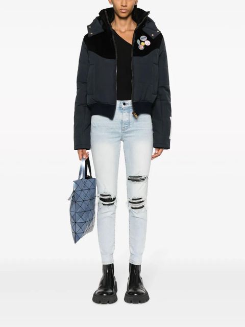 Golden Goose pin-embellished hooded jacket - Blue - zdjęcie produktu nr 2