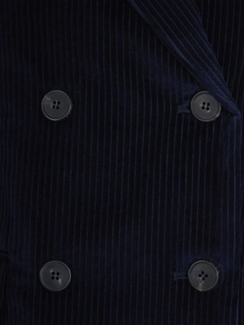 Max Mara double-breasted corduroy blazer - Blue