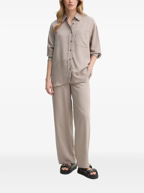 American Vintage pinstripe buttoned shirt - Neutrals - zdjęcie produktu nr 1