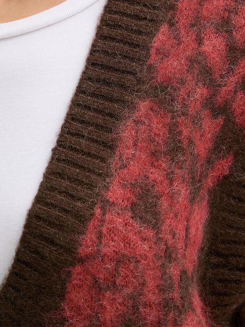 United Colors of Benetton kamizelka z domieszką moheru damski kolor brązowy 1VAAE403E