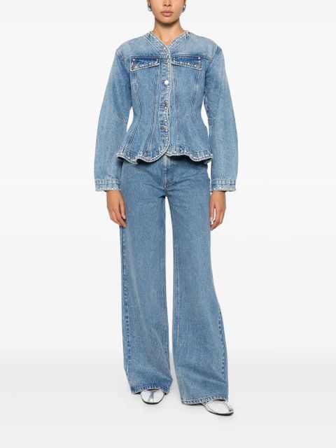 SANDRO belt-loops trousers - Blue - zdjęcie produktu nr 2