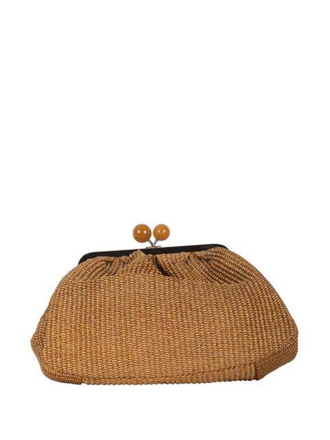 Weekend Max Mara Pasticcino weave clutch bag - Brown - zdjęcie produktu nr 1