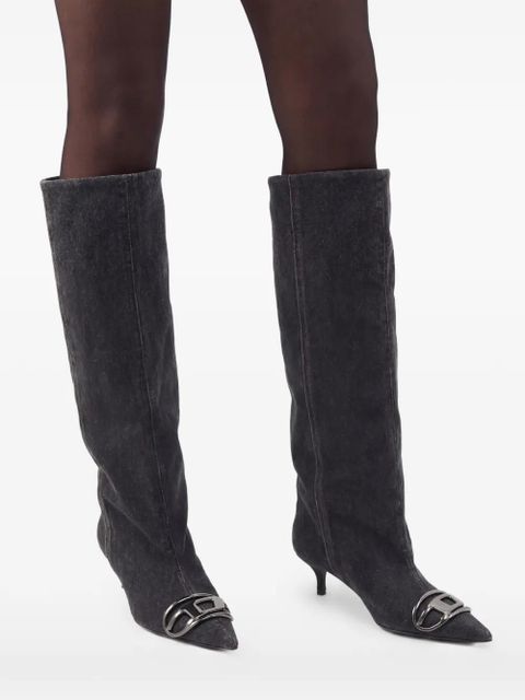 Diesel D-Venus logo-detail boots - Blue