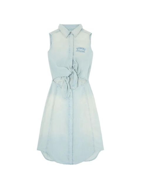 Diesel De-Susy-S tie-waist midi dress - Blue - zdjęcie produktu nr 1