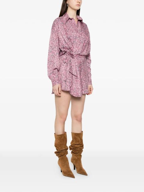 ISABEL MARANT Harmony floral mini dress - Pink