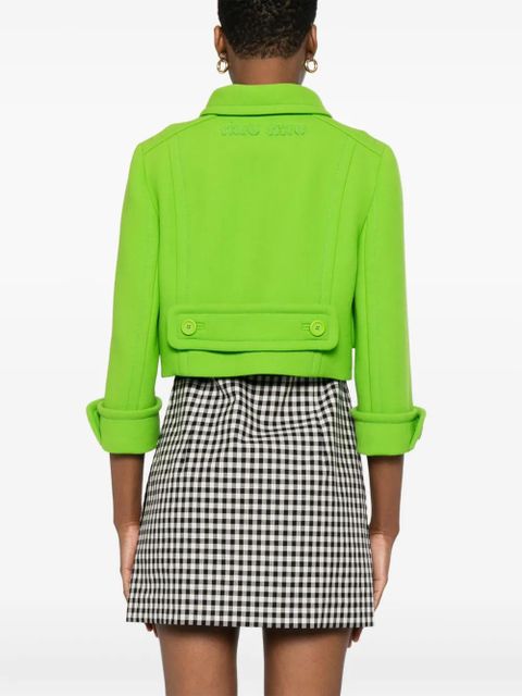 Miu Miu Natté jacket - Green