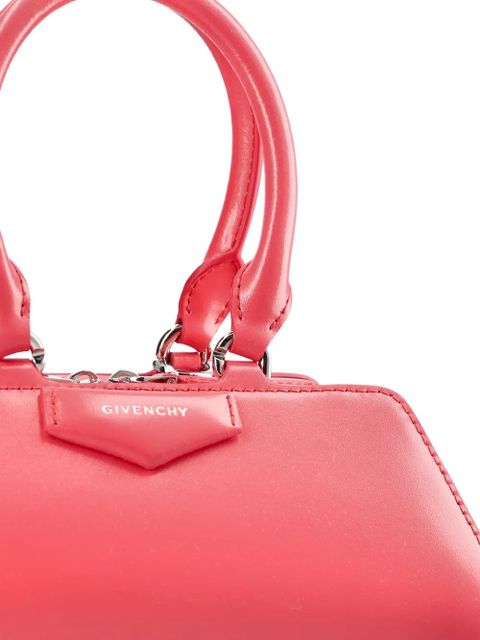 Givenchy mini Antigona East-West calf leather satchel - Pink