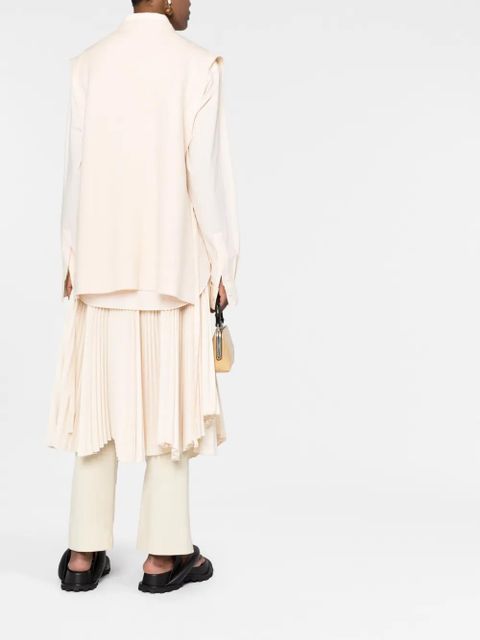 Jil Sander wool V-neck vest - Neutrals