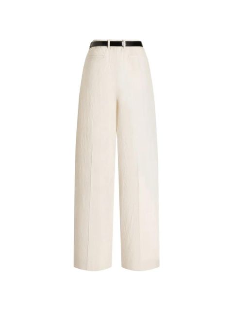Dolce & Gabbana rustic cotton and linen canvas trousers - Neutrals - zdjęcie produktu nr 2
