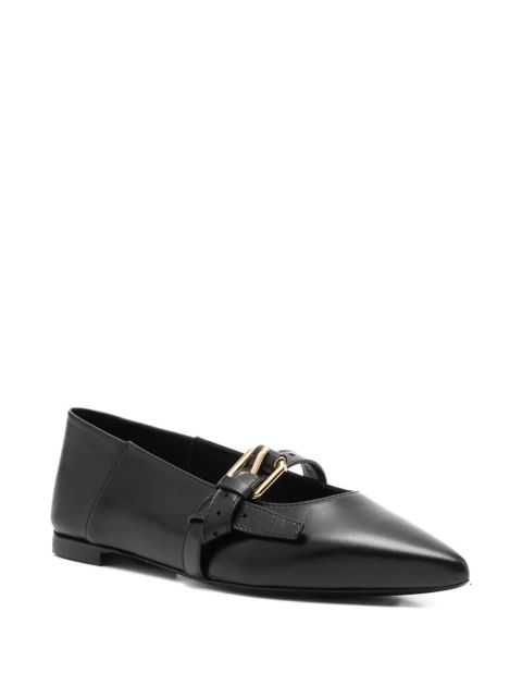 Moschino buckle strap ballet flats - Black - zdjęcie produktu nr 2