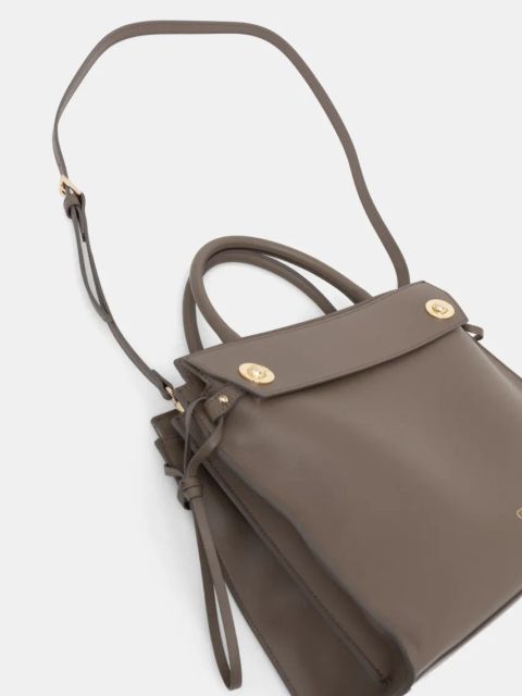 Guess torebka skórzana BIANCA kolor brązowy HWBIAA L5117