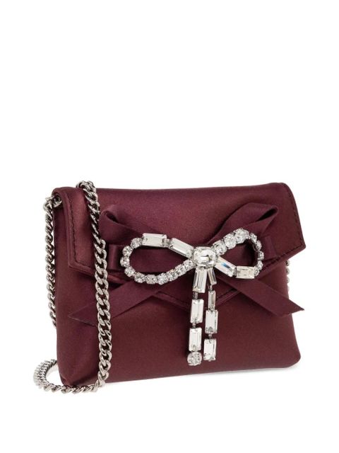 Jimmy Choo bow chain clutch bag - Purple - zdjęcie produktu nr 2