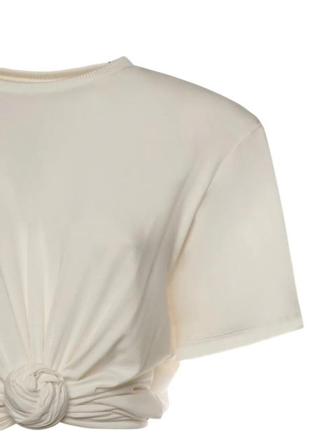 Magda Butrym knotted T-shirt - White - zdjęcie produktu nr 2