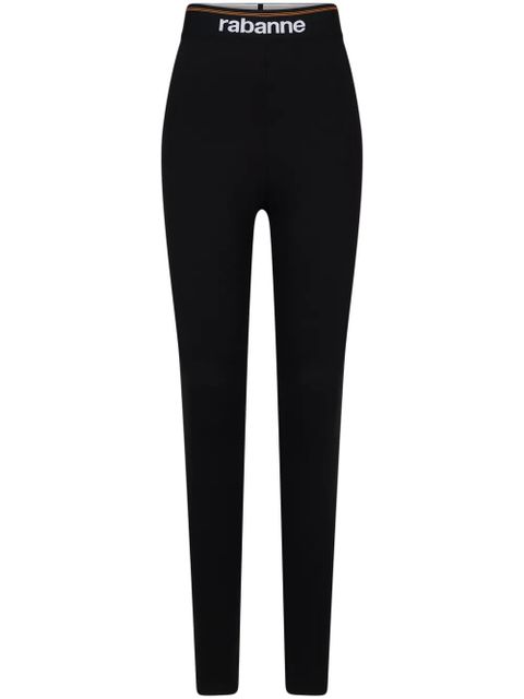 Rabanne Bodyline logo-waistband leggings - Black - zdjęcie produktu nr 1