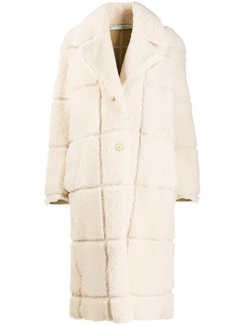 Off-White grid motif coat - zdjęcie produktu nr 1