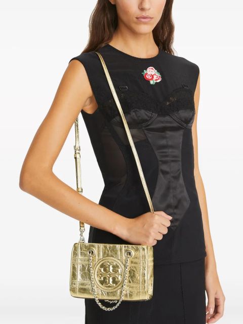 Tory Burch mini Fleming Soft Metalling Chain quilted tote bag - Gold - zdjęcie produktu nr 2