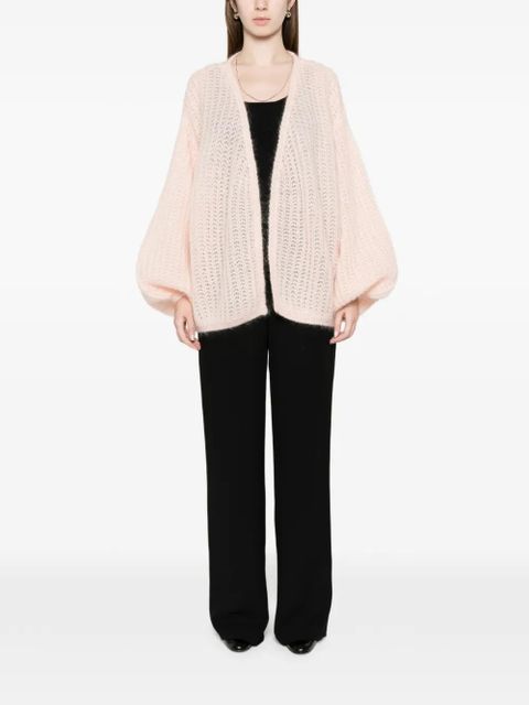 TOTEME balloon-sleeve cardigan - Pink