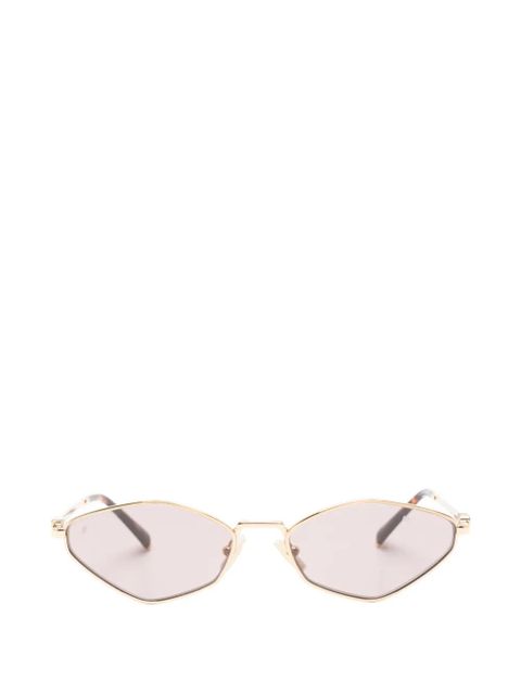 Miu Miu Eyewear geometric-frame sunglasses - Gold - zdjęcie produktu nr 1
