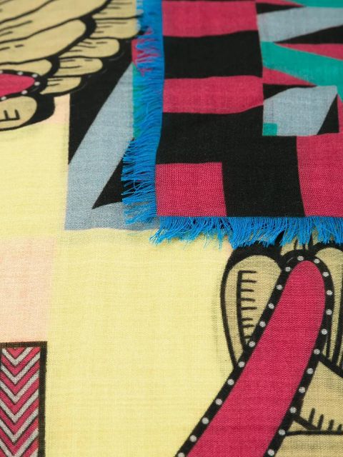Givenchy abstract print scarf - Multicolour