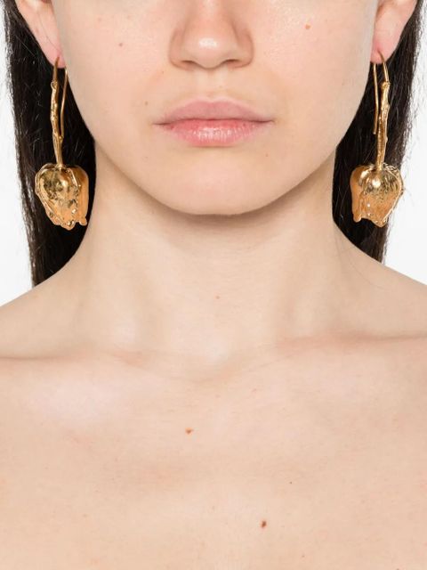 Marni tulip drop earrings - Gold