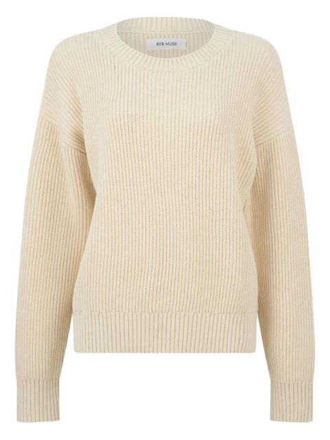Aya Muse round-neck sweater - Neutrals - zdjęcie produktu nr 1