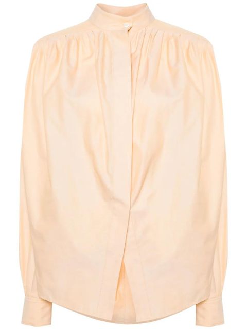 ETRO pleated cotton shirt - Orange - zdjęcie produktu nr 1