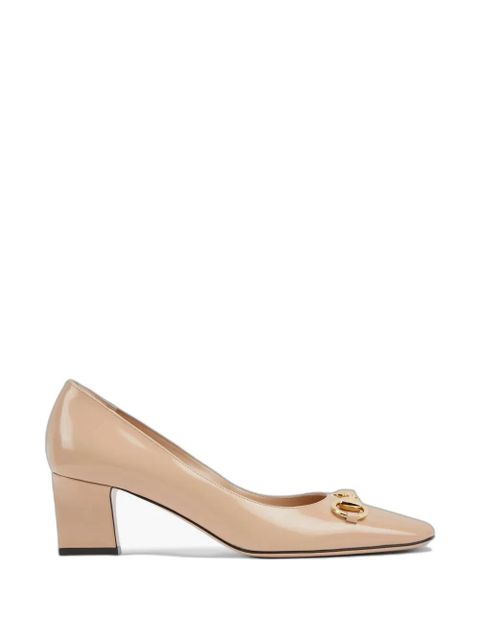 Gucci Horsebit patent-leather pumps - Neutrals - zdjęcie produktu nr 1