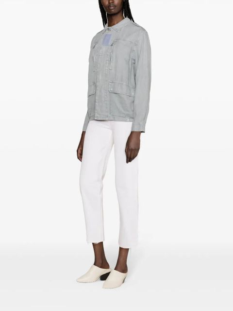 Zadig&Voltaire Kid linen military jacket - Blue