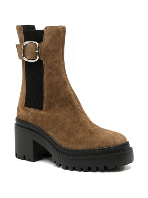 Giuseppe Zanotti 80mm suede Chelsea boots - Brown - zdjęcie produktu nr 2