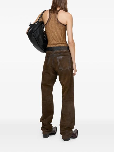 Acne Studios leather trousers - Brown